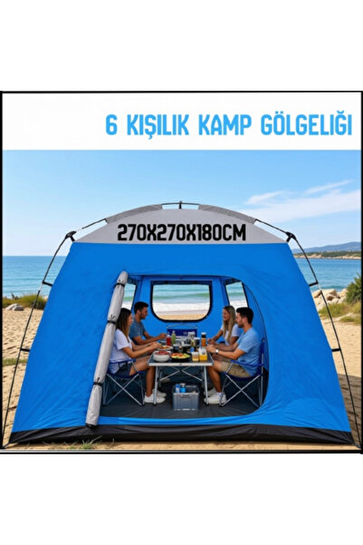 Uygunayakala Uyguna-Yakala 270x270x180cm 6 Kişilik Kamp Gölgeliği-200-6