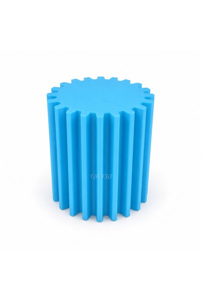 Yapı3D Turquoise Gear Design Storage Container with Lid – Decorative Desktop Organizer, Multi-Purpose Small Item Container