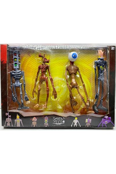 Ailenizin Oyuncakçısı Siren Kafa Figür Set 4’lü Siren Heed Büyük Boy Yeni Mod...
