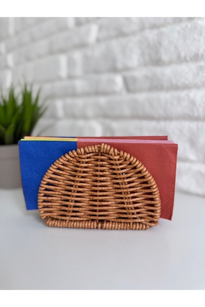 yeninesilevim Minimal Hasır Rattan Peçetelik