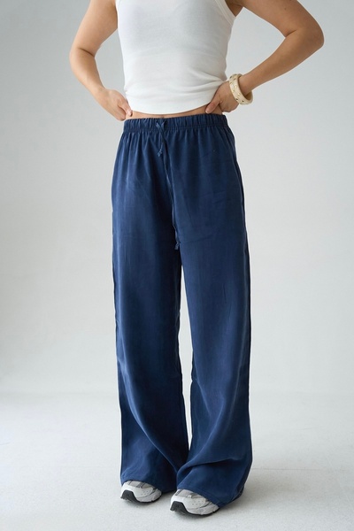 Store Waist-Tie Palazzo Trousers