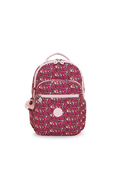 Kipling حقيبة ظهر مدرسية كبيرة الحجم من سيول لاب