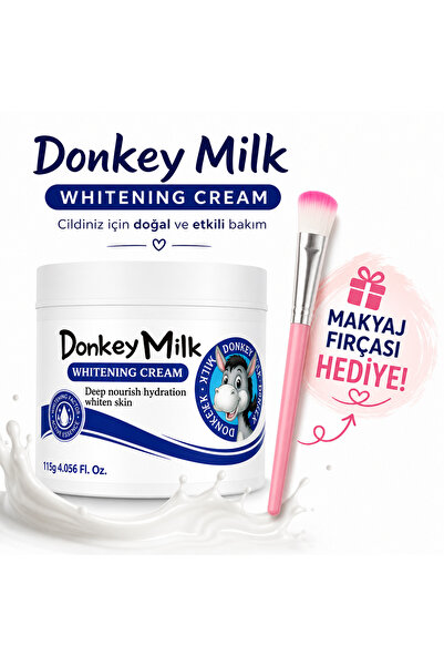 NOVMAS Donkey Milk Whitening Cream Eşek Sütü Özlü Aydınlatıcı Bakım Kremi 115...