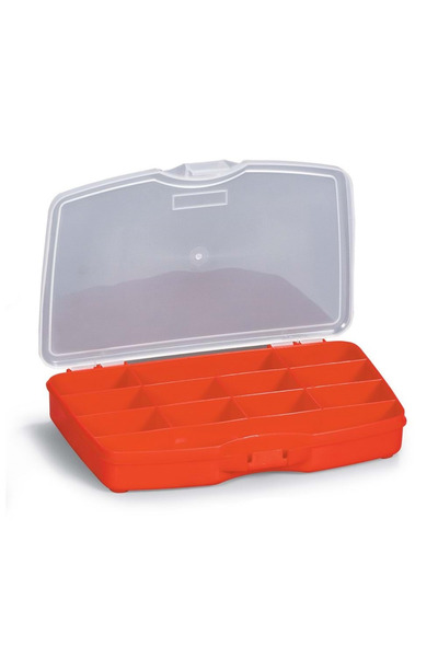 8 Bölmeli Organizer Malzeme Kutusu Küçük Parça Elektronik Balıkçı Hobi Kutusu 14x16,5 cm