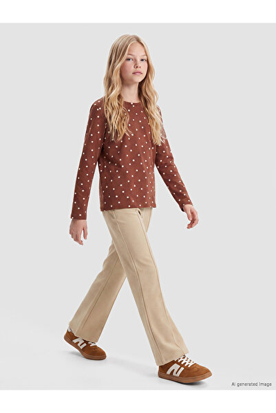 LC Waikiki Flared Leg Girls' Leggings Trousers