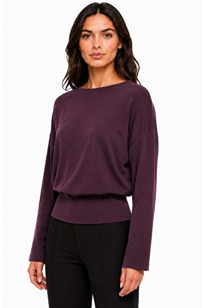 Mavi M1620088 Premium Combed Cotton T-Shirt Women's T-Shirt Bordo