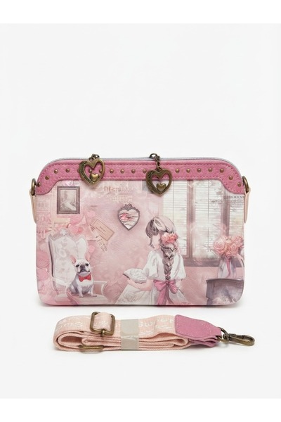 Sweet Candy Synthetic Shoulder Bag with Doll, Back Pocket and 2 Compartments ...