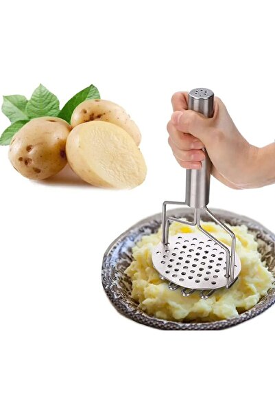 Generic Potato Masher, Stainless Steel Heavy-Duty Manual Masher with Ergonomi...