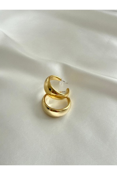 Gold Bombe Halka Küpe