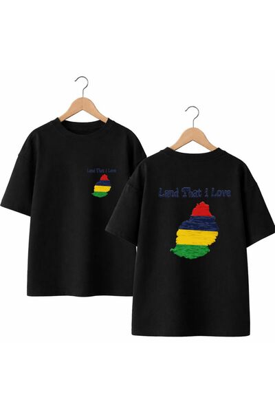 playwear Zemlja koju volim Mauricijus, majica sa printom na prednjoj i zadnjo...