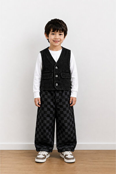 hety Children's Unisex Denim Vest