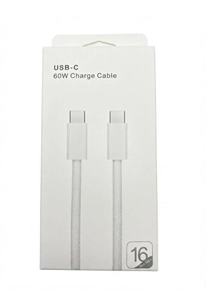 GENERAL كيبل تايب سي إلى تايب سي USB-C 60W PD، شحن سريع ونقل بيانات، 1م مجدول...