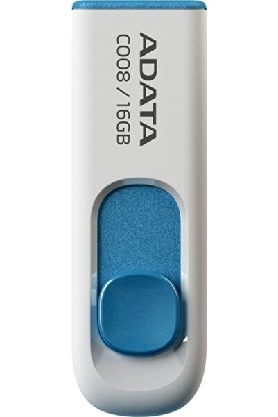 Adata MEMORIE USB 2.0 16 GB, retractabila, carcasa plastic, alb / albastru, "...