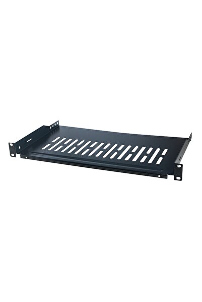 LogiLink Raft cantilever 1U, 19 ", d=250mm, max. 10 KG, negru. Fixare frontal...