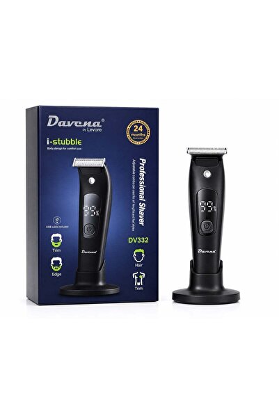 Davena ماكينة قص وتشذيب الشعر الاحترافية (موديل DV332 / i-stubble)، تتميز بتص...