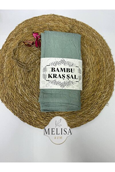 MELİSA AVM Bambu Kraş Şal kenarı dikişle