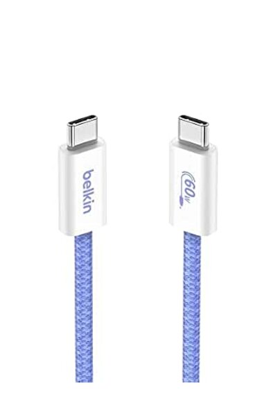 Belkin Limited Belkin 2-Pack Braided USB-C to USB-C Cable 1.5m/5ft, 60W - Sof...