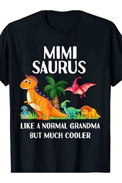 NOURAM تي شيرت متطابق للنساء من Mimisaurus Mimi Grandma Saurus بتصميم ديناصور