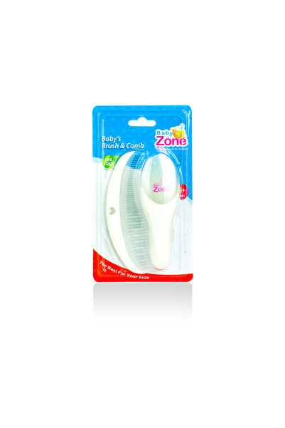 Baby Zone فرشاة ومشط شعر للأطفال من عمر 3 أشهر فما فوق