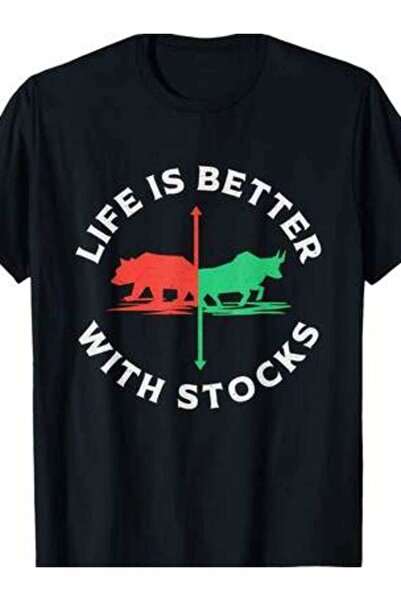 26LIK Is Better With Stocks Trading Trader Retro Stock Market T-Shirt