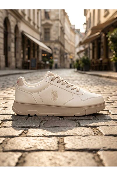 U.S. Polo Assn. SONA GLB BEJ Kadın Sneaker Spor Ayakkabı