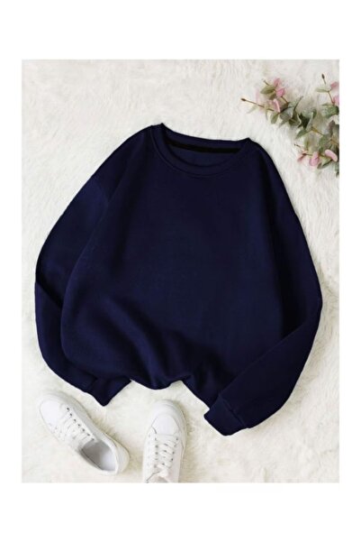 DAXİS Sportwear Company Printless Oversize Crewneck Sweatshirt