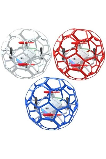 Generic Spherical Aircraft Mini Drone, 12.9cm, Multi-Colour Ball-Shaped Frame...