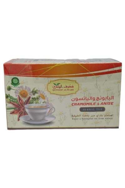 Qutoof Alwadi مشروب البابونج واليانسون، 24 كيس