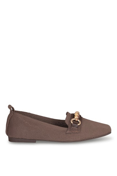 Solly Ma-1790 Brown Fabric Women's Ballerinas