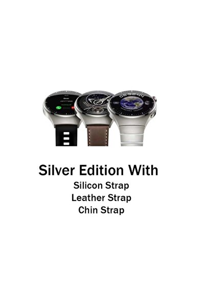 HAINOTEKO Haino Teko Germany RW 32 Round Smart Watch with 3 set Strap and Wireless Charger For Mens and Boys