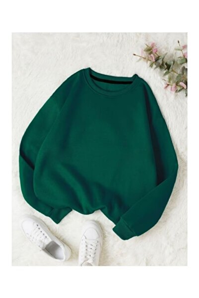 DAXİS Sportwear Company Printless Oversize Crewneck Sweatshirt