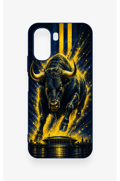 Vip Case Oppo A6T Compatible Kadiköy Bull Patterned Silicone Case