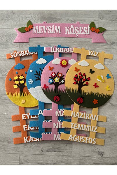 damlakidsmoda Mevsim Köşesi Pano Okul Öncesi Anasınıf 1.2.3.4. Sınıf okul materyal