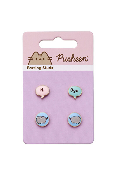The Carat Shop Pusheen Hi Bye Σετ 3 ζευγάρια σκουλαρίκια