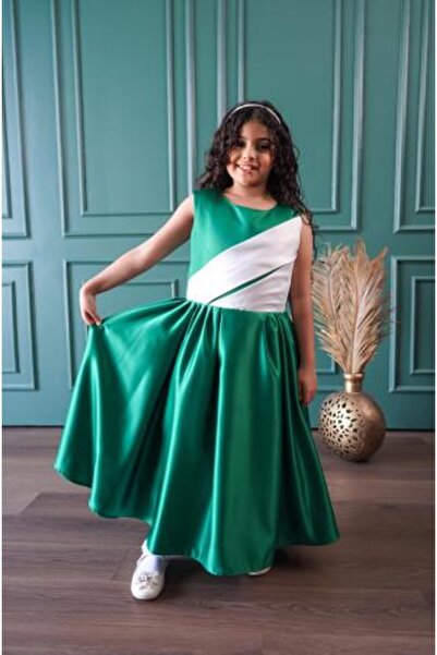 arushi فستان اليوم الوطني للفتيات بتصميم بسيط وأنيق