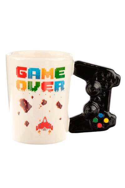 Puckator Cană în formă de controler de joc video, cu design  "Game Over "