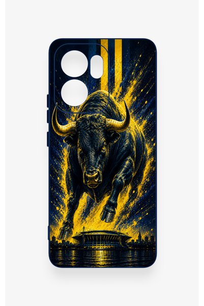 Vip Case Oppo Reno 13F Compatible Kadiköy Bull Patterned Silicone Case