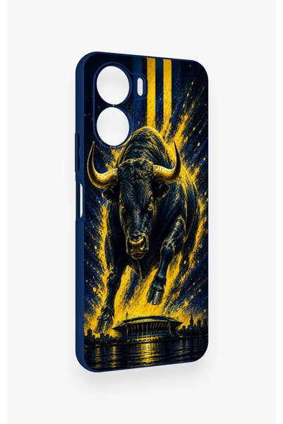 Vip Case Vivo Y16 Compatible Kadiköy Bull Patterned Silicone Case