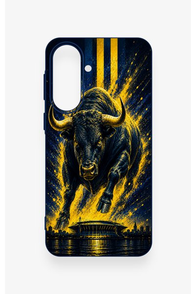 Vip Case Samsung A37 Compatible Kadiköy Bull Patterned Silicone Case
