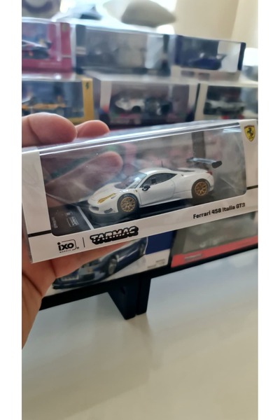 Tarmac Works Ferrari 458 Italia Gt3 - 1/64 Ölçek - Beyaz