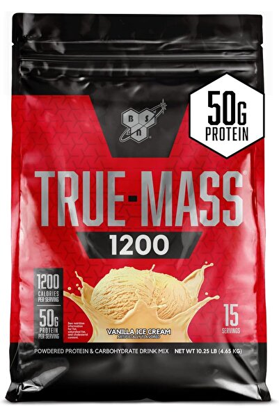 BSN TRUE-MASS 1200 Weight Gainer, Muscle Mass Gainer Protein Powder, Vanilla,...