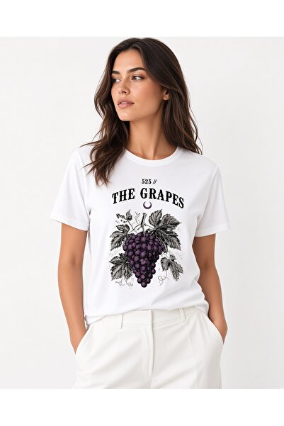525 Grape Printed Oversize Unisex T-Shirt