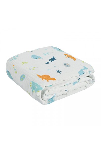 Das Home DAS BABY RELAX ΚΟΥΒΕΡΤΑ ΜΟΥΣΛΙΝΑΣ ΓΙΑ ΤΥΛΙΓΜΑ 6623 ΛΕΥΚΟ, ΜΠΛΕ, ΠΟΡΤ...