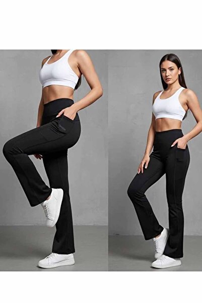 vynor atelier Women's Navy Blue Black Denim Look Cotton Leggings - High Waist...
