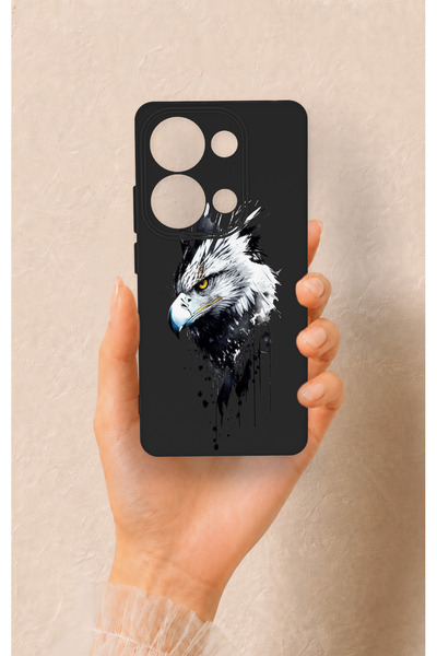 Vip Case Redmi Note 13 Pro 4g Compatible Bald Eagle Patterned Silicone Case