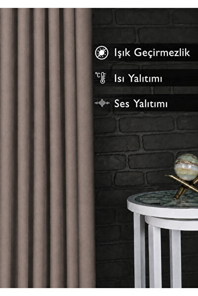 SHY TEKSTİL Zavjesa od nerca, zatamnjena, otporna na sunce, zatamnjena pozadi...