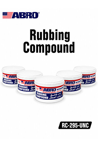 Abro Combo 5pcs RC-295-UNC Rubbing Compound 10 oz 295ml Fast Cut Oxidation Sc...