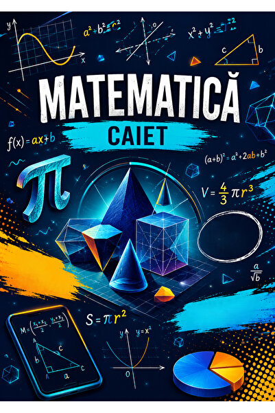 Scholl Caiet Studențesc de Matematică A4 – 100 de File, Spiralat | Caiet pent...