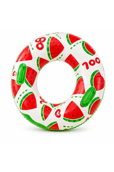 BaoBao Colac gonflabil pepene verde pentru copii, 90 cm, cu mânere, ideal pen...