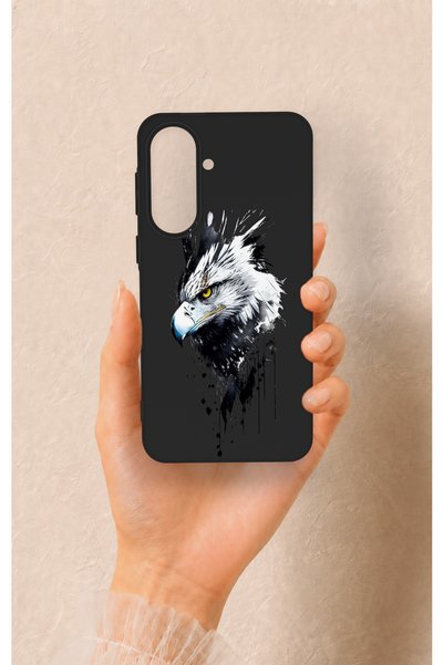 Vip Case Samsung A37 Compatible Bald Eagle Patterned Silicone Case